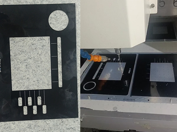 双头刀库精雕机亚克力pc电子开关面板精加工